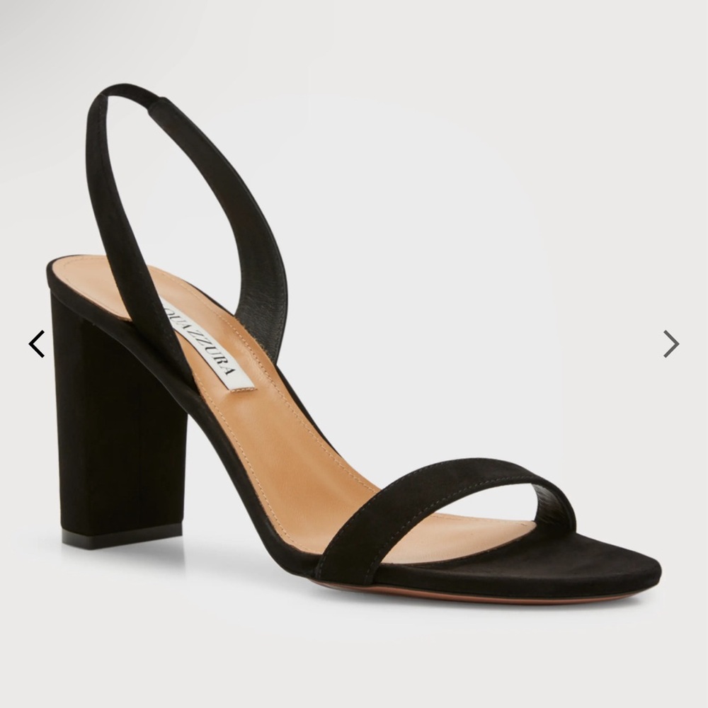 So Nude Block-Heel Halter Sandals